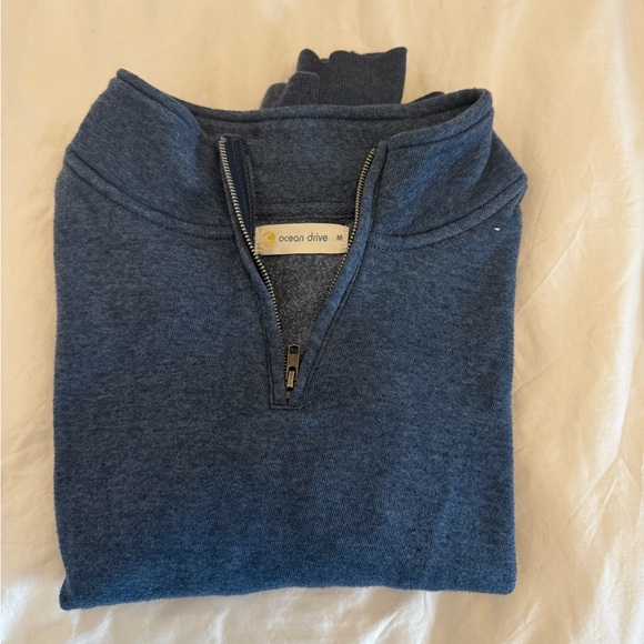 Blue Half-Zip Sweater - Picture 2 of 3